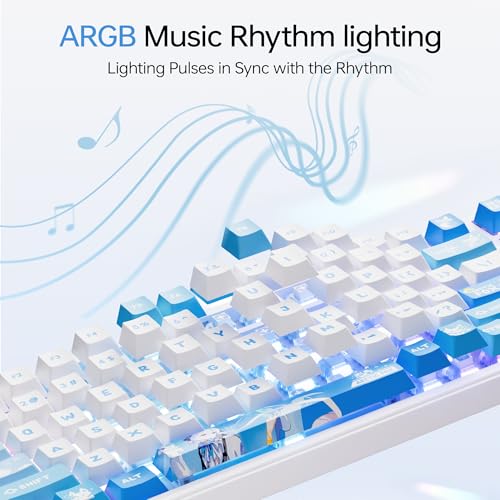 Clavier de jeu mécanique sans fil ATK A98 Pro compact Bluetooth 2.4G