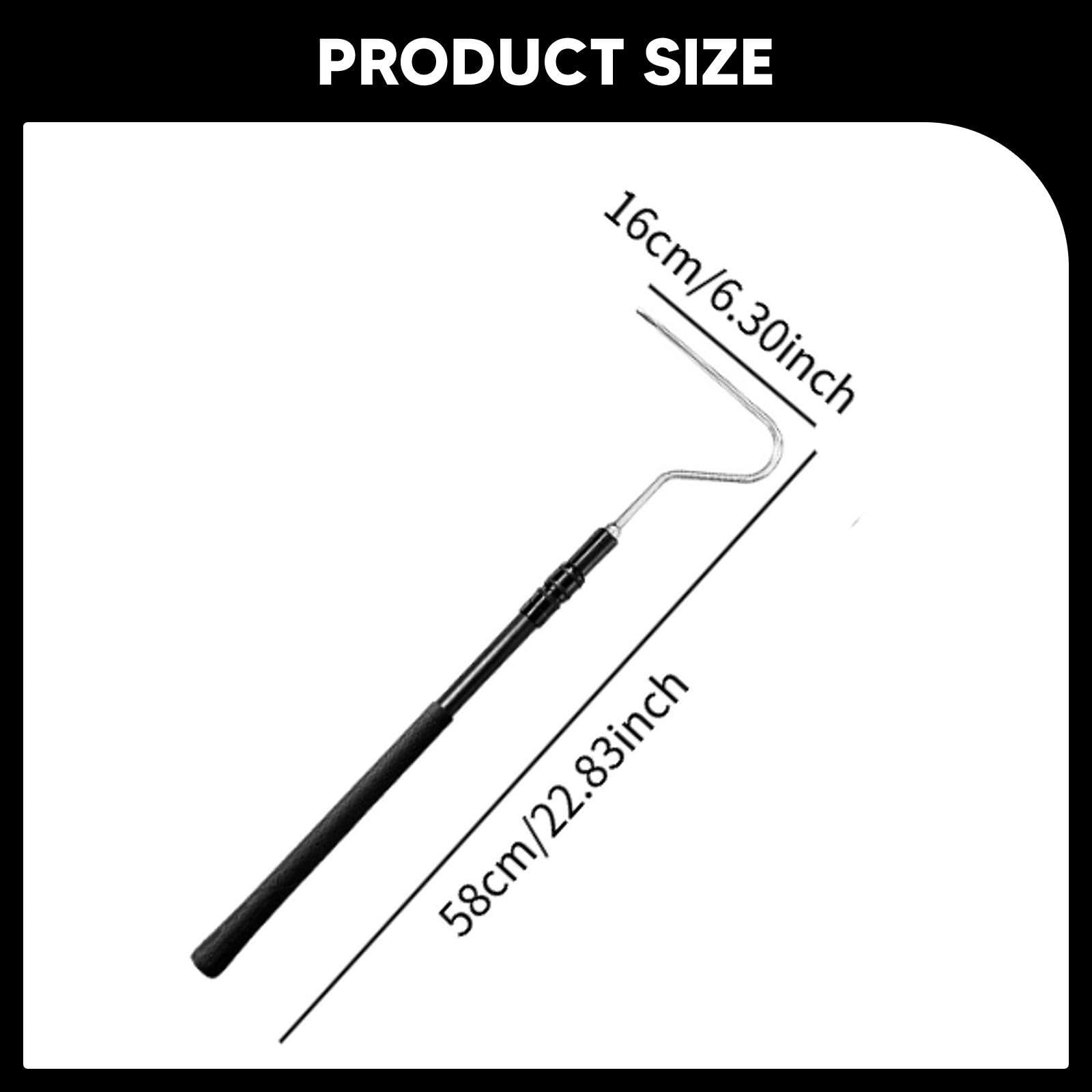 predolo Herramienta de Manejo de Gancho para Serpientes para Atrapar, Controlar O Mover, Gancho Ajustable Profesional Extensible para Reptiles, Atrapa Serpien