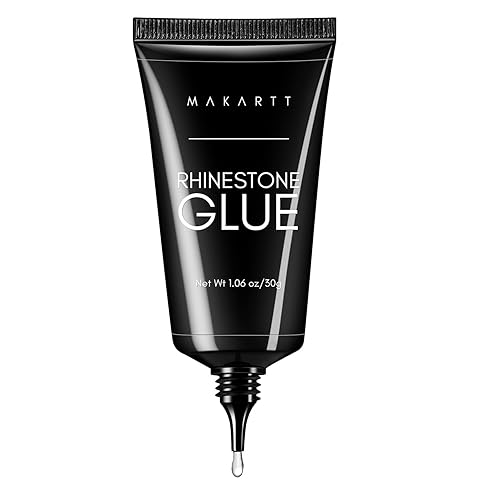 Makartt Juego de regalo de decoración de Navidad, kit de pegamento de diamantes de imitación para uñas, 0.5 onzas líquidas, pegamento de uñas de gel