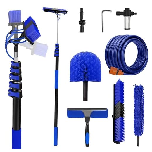 30FT Solar Panel Cleaning Kit with Telescoping Pole