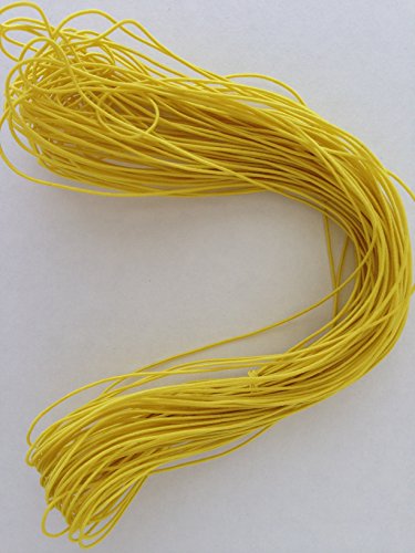 Kourtney's Crafts Yellow Elastic Stretch Shock Cord 1mm 25 yards 23 meters