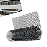 Shakas Car Grille Mesh, Thickened High-hardness Alloy Rhombic Small Holes Embedded Multifunctional Air Vent Mesh, DIY Tuning Replacement Accessories, Suitable for Most Cars (Black)