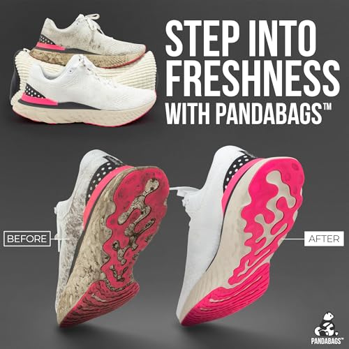 PandaBags: Shoe Washing Machine Bag (2-Pack), Color-Safe Non-Bleeding Reusable Fabric, Premium XL Shoe Laundry Bag for Washer & Dryer – Cleans Sneakers, Tennis Shoes, Delicates, Lingerie (8"x16") by PandaBags - Image 2