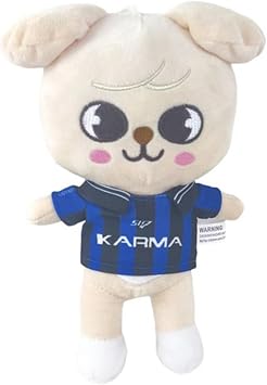SK ZOO Plush Stuffed Doll, Stray Kids Cute Stuffed Animals Toy, Stray Kids Merch Ideas for Boys and Girls, Wolf Chan Jiniret Bbokari Leebit Plush Toy for Fans