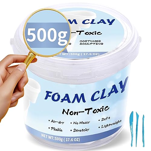 Modeling Foam Clay,500g Soft Air Dry Clay For Adults