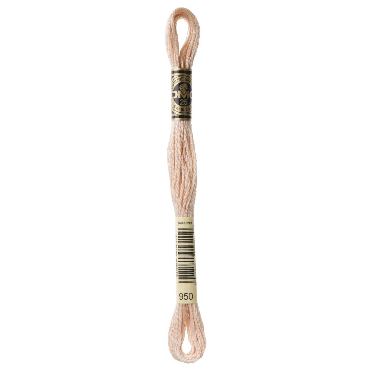 DMC Embroidery Floss Mouline Stranded Cotton Thread for Hand Embroidery and Sewing - Colour No: 950-4 x 8m Skeins