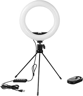 Didiseaon 1 Set Live Beauty Light desktop ring light tripod for cell phone cell phone ring light camera tripod stand Tripod Ring Light Selfie Ring Lights plastic Circle Shape Lights LED