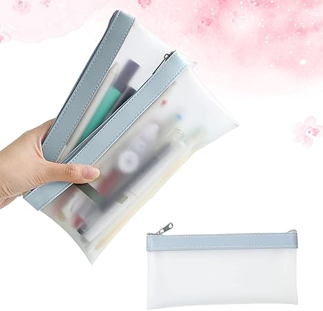 Amazon ペンケース 透明 筆箱ポーチ シンプル クリア 化粧ポーチ ペンバッグ 軽量 おしゃれ 可愛い 男女兼用 ブルー ペンケース 文房具 オフィス用品 Amazon ペンケース 透明 筆箱ポーチ シンプル クリア 化粧ポーチ ペンバッグ 軽量 おしゃれ 可愛い 男女兼用 ブルー ペンケース 文房具 オフィス用品