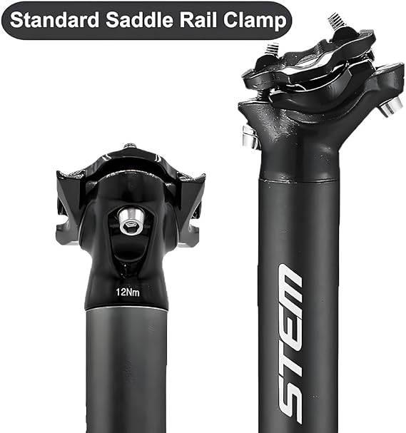 Bicycle Seat Post, 27.2/30.9/31.6mm Mountain Bike Seat Post, Aluminum Alloy Bike Seat Tube