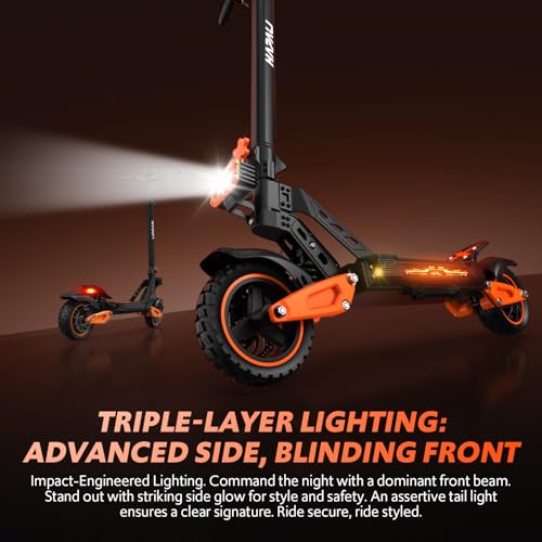 Image of Off Road Electric Scooter for Adults, 1200W-2000W Motor, 31-40+ Mile Range, 10.5-11 inch All-Terrain Tires & Dual Suspension