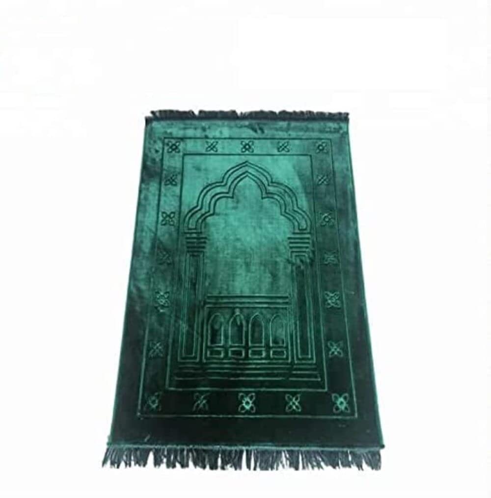 Muslim Prayer Mat - Soft Velvet Janamaz Mat -1