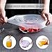 Mavgv Silicone Stretch Lids,12 Pack Reusable Durable and Expandable Lids, Silicone Covers for Fresh Food & Leftovers - Keep Food Fresh, Stretch for Container, Bowl in Dishwasher