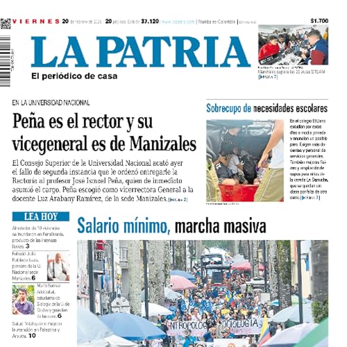1. Titulares del informativo de la ma&ntilde;ana - 20 de febrero