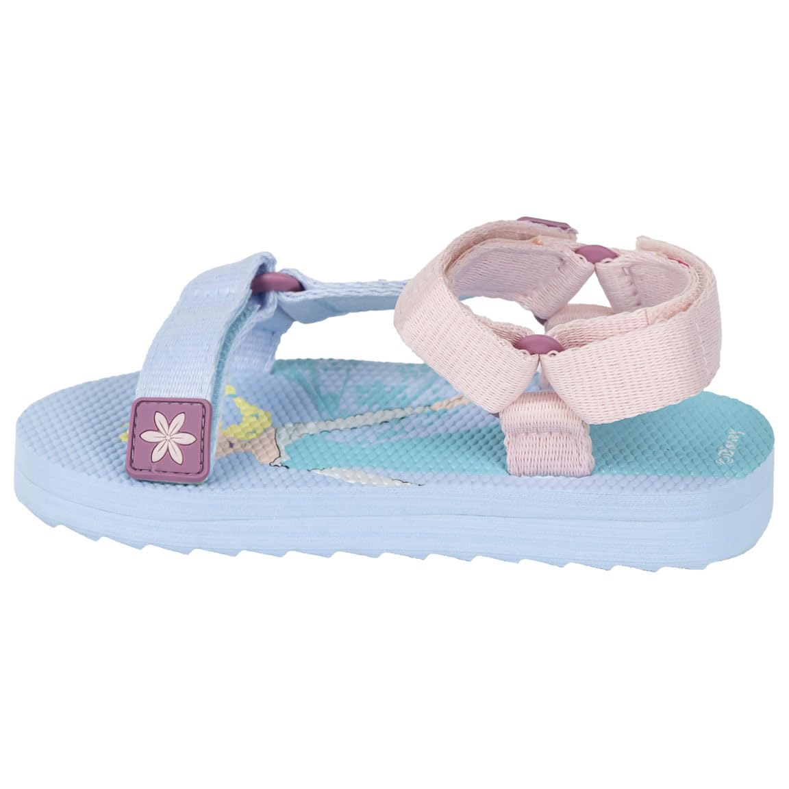 Frozen Children's Sandals - Size 12 - Made with Polyester - EVA Rubber Sole - Velcro Closure - Children's Sandals - Elsa Print - Original Product Designed in Spain