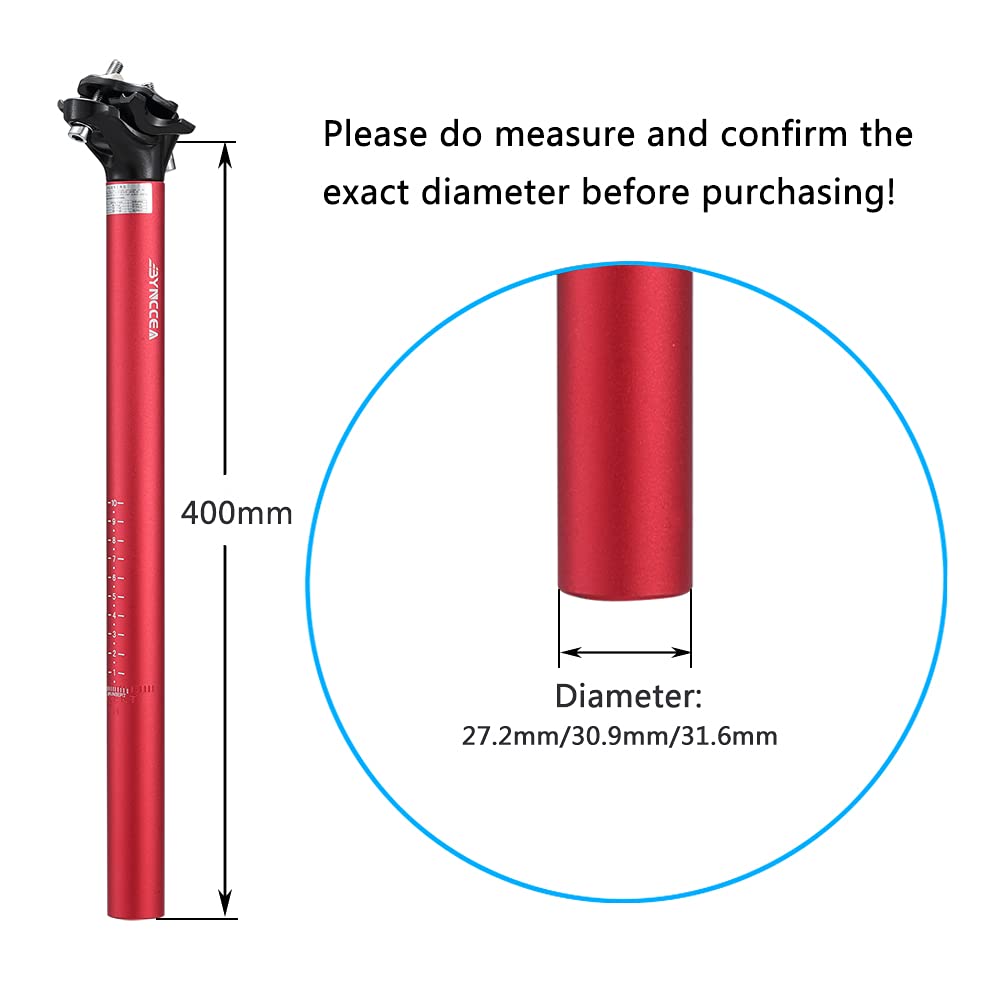 Bike Seat Post 27.2mm 30.9mm 31.6mm Bicycle SeatPost
