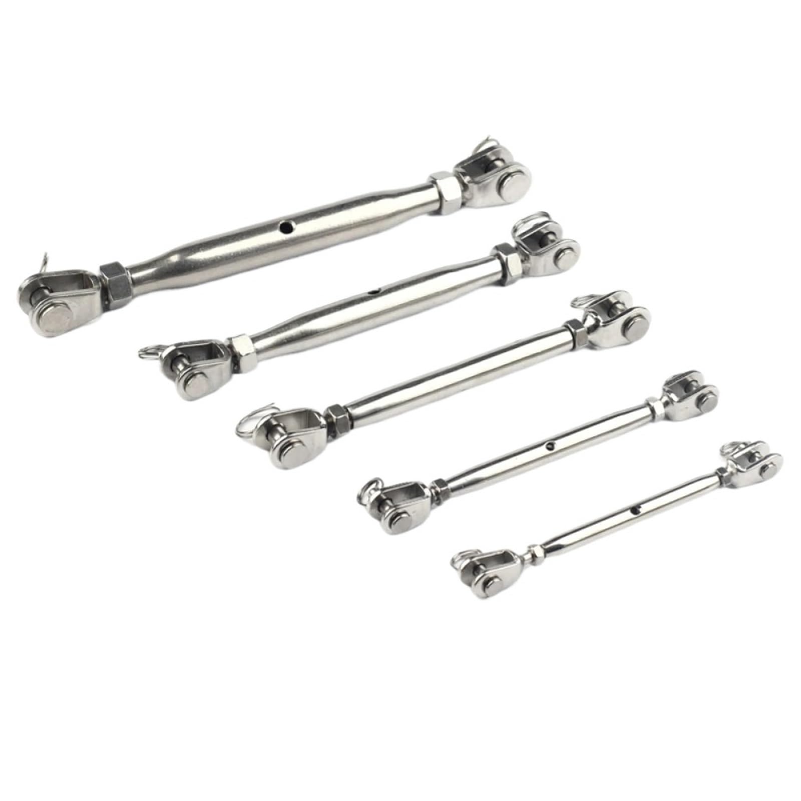 8 pz Tenditore In Acciaio Inox 304 M5/M6/M8/M10 for Cavo Marino Ringhiera Corpo Barca A Vela Rigging Hardware per Recinzioni e Supportos Piantes(M5)
