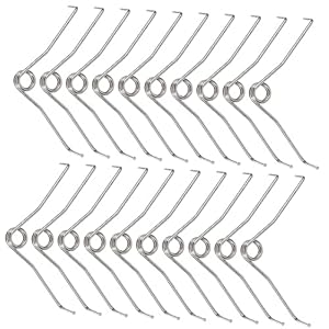 KONTONTY 20pcs Flower Thinning Shears Spring Pruning Shears Pruner Spring Parts Bins Stainless Steel Silver