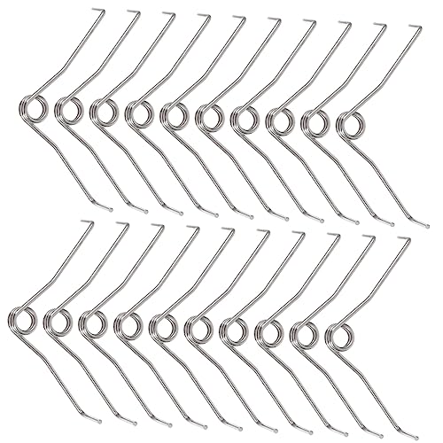 KONTONTY 20pcs Flower Thinning Shears Spring Pruning Shears Pruner Spring Parts Bins Stainless Steel Silver
