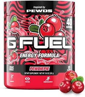 G Fuel Pewdiepie Lingonberry Tub (40 Servings) Elite Energy and Endurance Formula