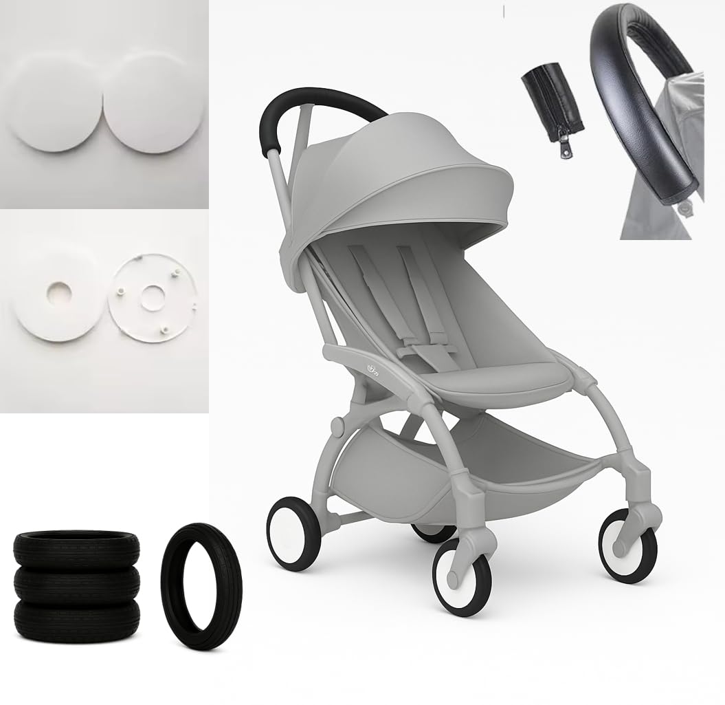 Kit YOYO Super Confort - 4 PNEUS ABSORBEURS CHOCS/VIBRATIONS + HOUSSE + INSERTS BLANCS POUR ROUES