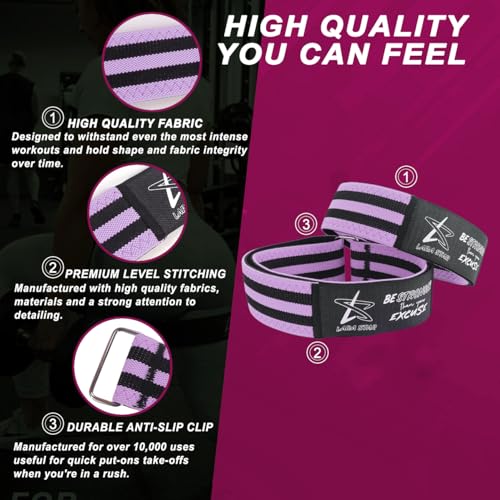 Image of BFR Occlusion Bands for Women Glutes,Blood Flow Restriction Bands for Legs, Butt & Hip Building, Workouts, Best Fabric Resistance Bands for Squat Butt & Thigh