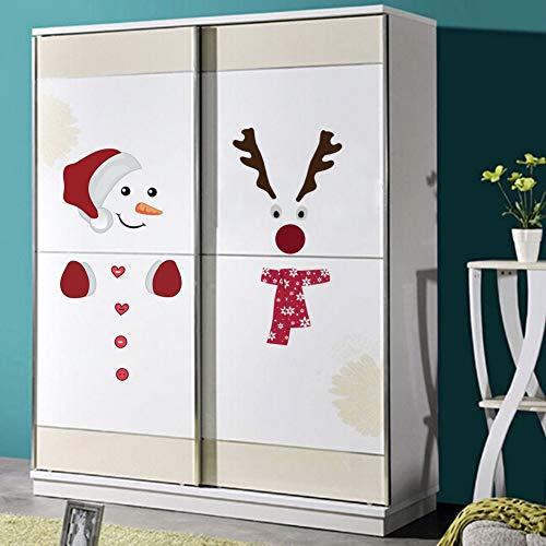 Vinilo Decorativo Santa Claus y Reno de Navidad miniatura 2
