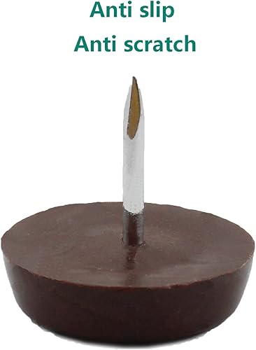 Miniatura 3 de 50 almohadillas redondas de nailon para muebles, resistentes para clavos en muebles, protectores de suelo de madera dura para silla, mesa,