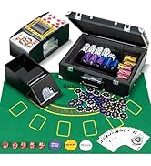 Amazon | GIANTEX ポーカーチップ 300枚 5色 数字入り 9点セット