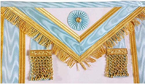 Tablier Master Mason franges dorées cadeau idéal pour élévation Maître - 4
