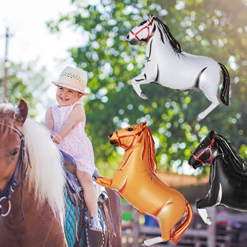 10 Pcs Horse Balloon 30 Inches Horse-Shaped Aluminum Foil Balloons 3D Giant Horse Party Decoration For Boys Girls #TOP4