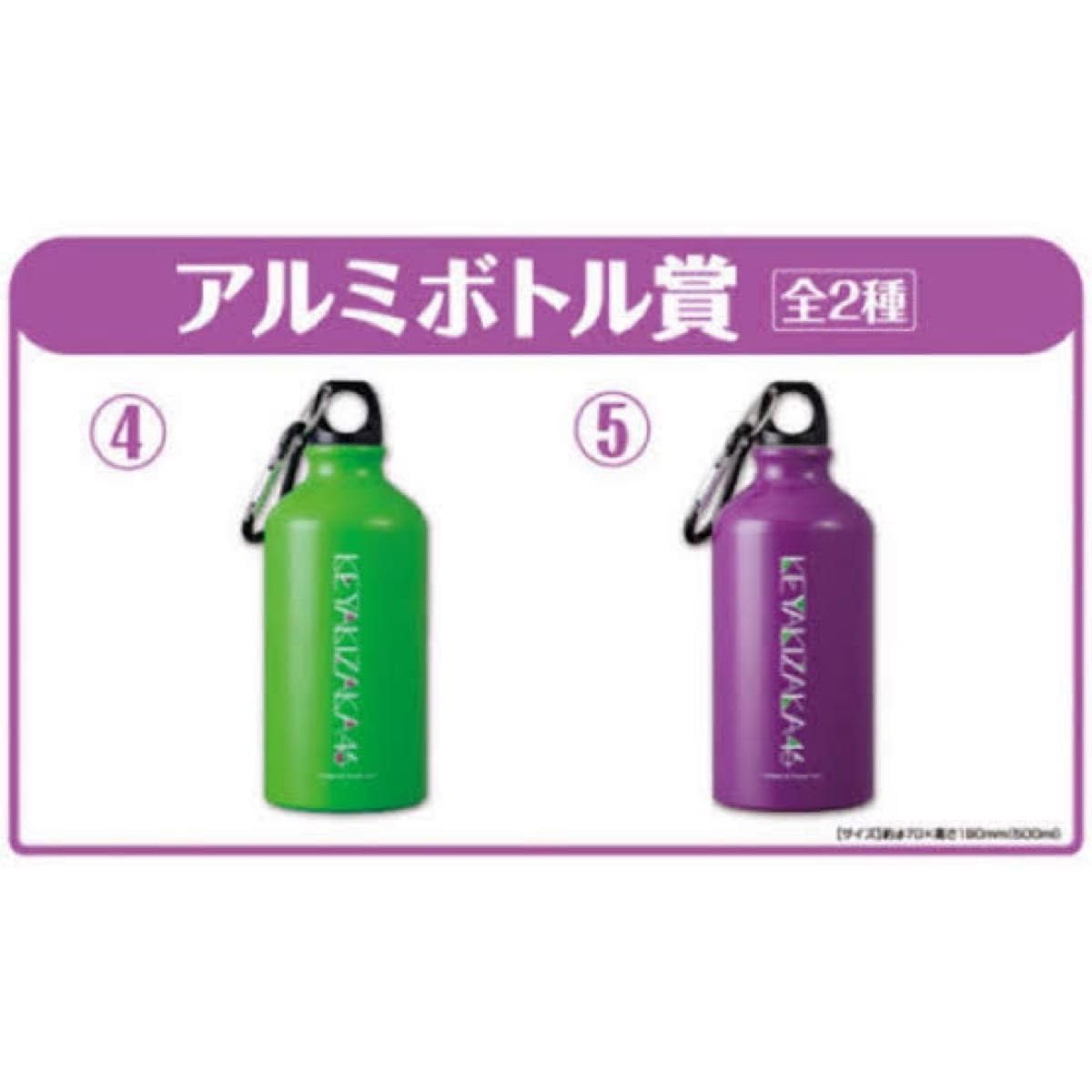 Amazon.co.jp: 欅坂46 一番くじ アルミボトル賞 水筒 6点 男女兼用