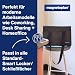 magnetoplan Desk Sharing & Hot Desking Bag, Filz Grau | BxHxT 450x250x150mm