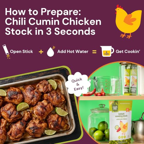 Image of Chili Lime Chicken Stock Powder, 8g Protein, 1 Packet = 3 Cups Broth