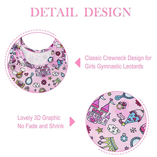 image for Idgreatim Little Girls Candy Ice Cream Gymnastics Leotards Pretty 3D G