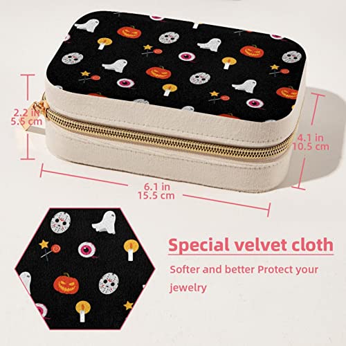Boîte à bijoux portable haut de gamme avec finitions soignées pour bagues et colliers - 6