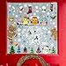 FullJoyHut Adesivi Natale Finestre Vetro Omino Pan di Zenzero Gufo Fiocchi di Neve Natale Vetrofanie Addobbi Sticker Decorativi PVC Decorazioni Natale Adesivo Statico Decals Decori Casa Festa Vetro