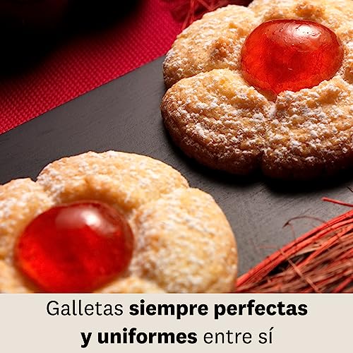 Miniatura 7 de Marcato Maquina Para Galletas, Jeringa Para Dulces, Aluminio Anodizado, 20 Matrices Incluidas