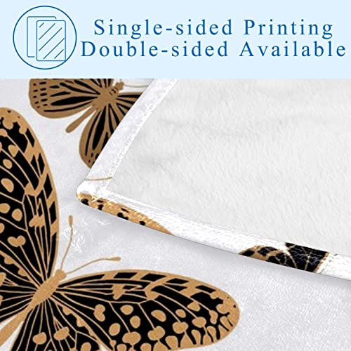Couverture douce papillon pour des moments cocooning chaleureux au lit