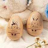 Shakers à œufs personnalisés : le hochet en forme d'œuf est fabriqué à partir de bois de hêtre de qualité supérieure, avec une texture de grain de bois naturel et une surface lisse. Son son clair lorsqu'il est secoué ajoute une expérience auditive pure à la création musicale ou au divertissement quotidien