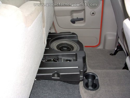 DODGE DQC110D RAM QUAD CAB Q-Logic Custom Subwoofer Enclosure UNLOADED for 1-10-Inch Sub Q-Customs