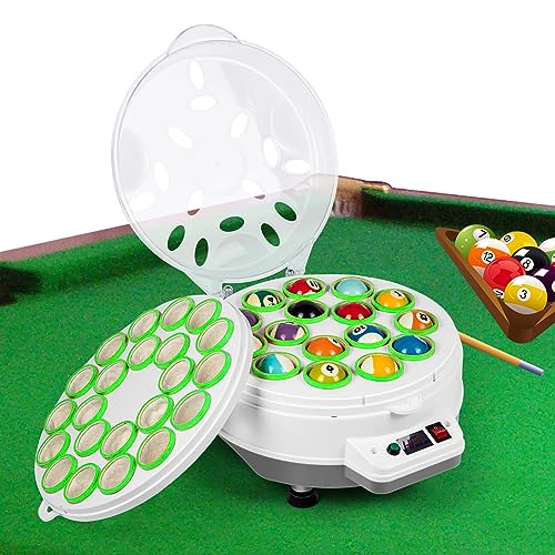 Pulidor de bolas de billar con doble función automática para un mantenimiento de juego impecable