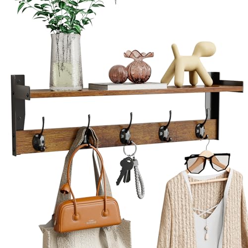 FNBAR Coat Rack with Wall Mount, 23 Inch Long Entryway