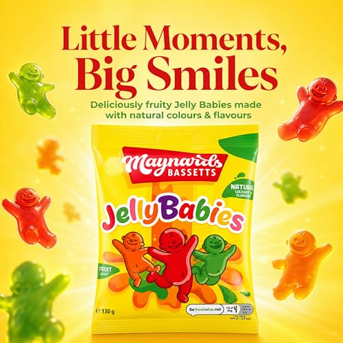 Maynards Bassetts Jelly Babies 130g Pack de 6 miniatura 5