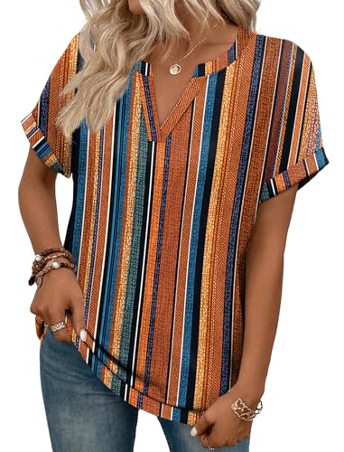 Image of WIHOLL Womens Blouses Spring Tops Short Sleeve Shirts Dressy Casual Summer Vacation Fashion Clothing 2026