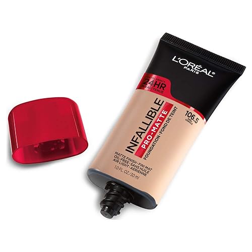 Miniatura 3 de L'Oreal Paris Maquillaje Infallible Pro-Matte Liquid Longwear Foundation, Shell 106.5, 1 onza