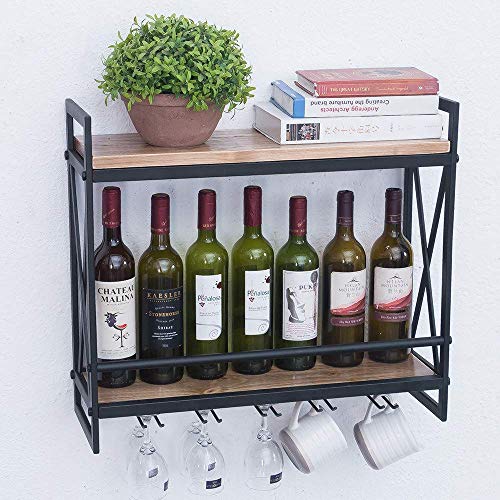 Casier à vin 2 niveaux suspendu pour optimiser les petits espaces cuisine