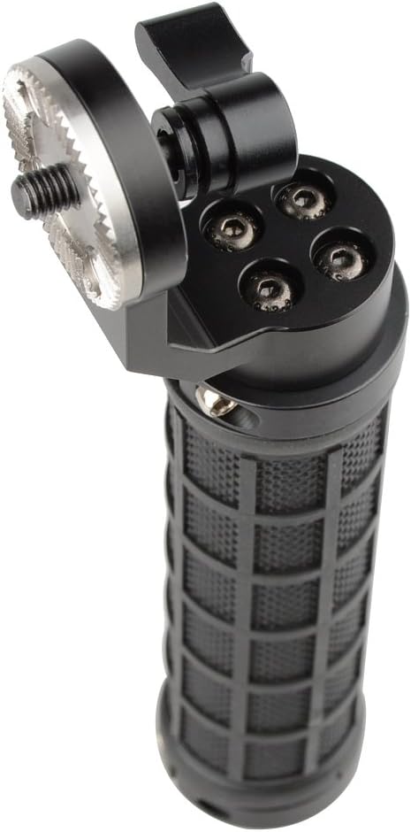 CAMVATE Aluminum Rosette Rubber Handle Grip for Rosette Standard Accessory(Black,M6 Thread,31.8 mm) - 1445
