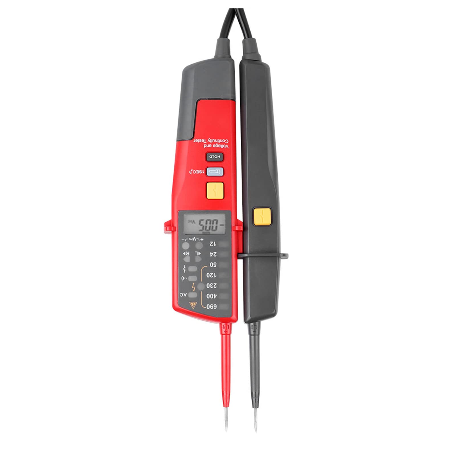 Fafeicy Tester Ciągłości Napięcia UT18C, Automatyczny Pomiar Zakresu, Tester RCD z Wyświetlaczem LCD, dla Elektryków, Zastosowanie AC DC do 690 V