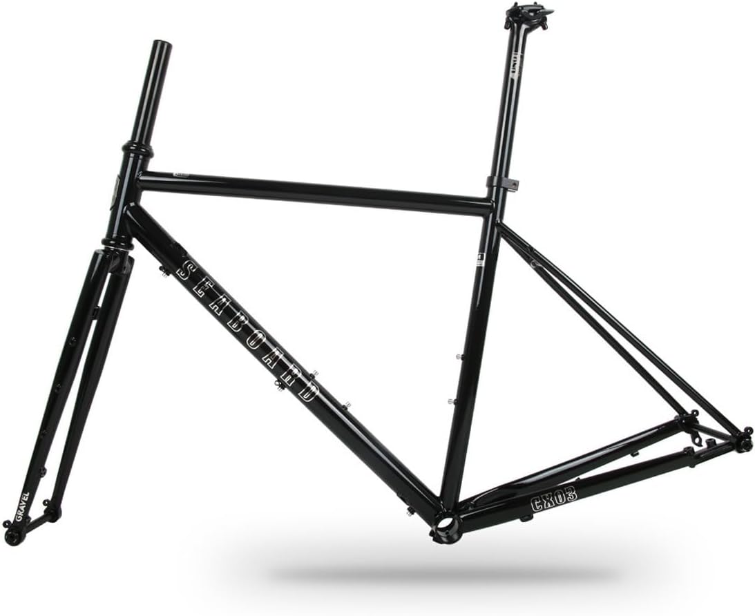 700C Gravel Road Bike Frameset 44/47/50/53/56cm Cr-Mo Steel Bike Frame Disc Brake Travel Bike Frame Thru Axle 100/142mm