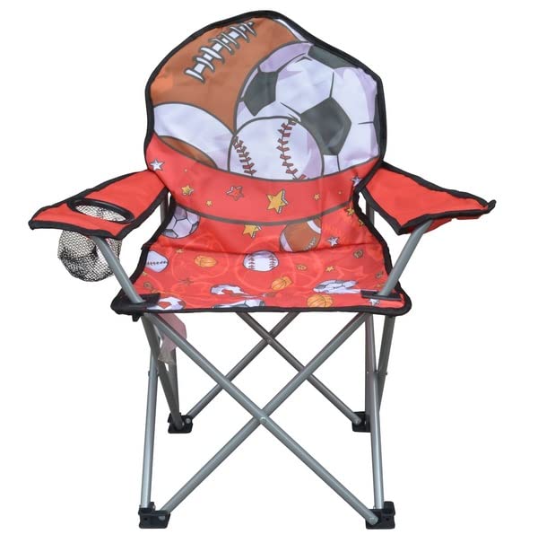 Sedia Pieghevole Leggera Per Bambini Taylor & Brown, Perfetta Per Campeggio E Spiaggia